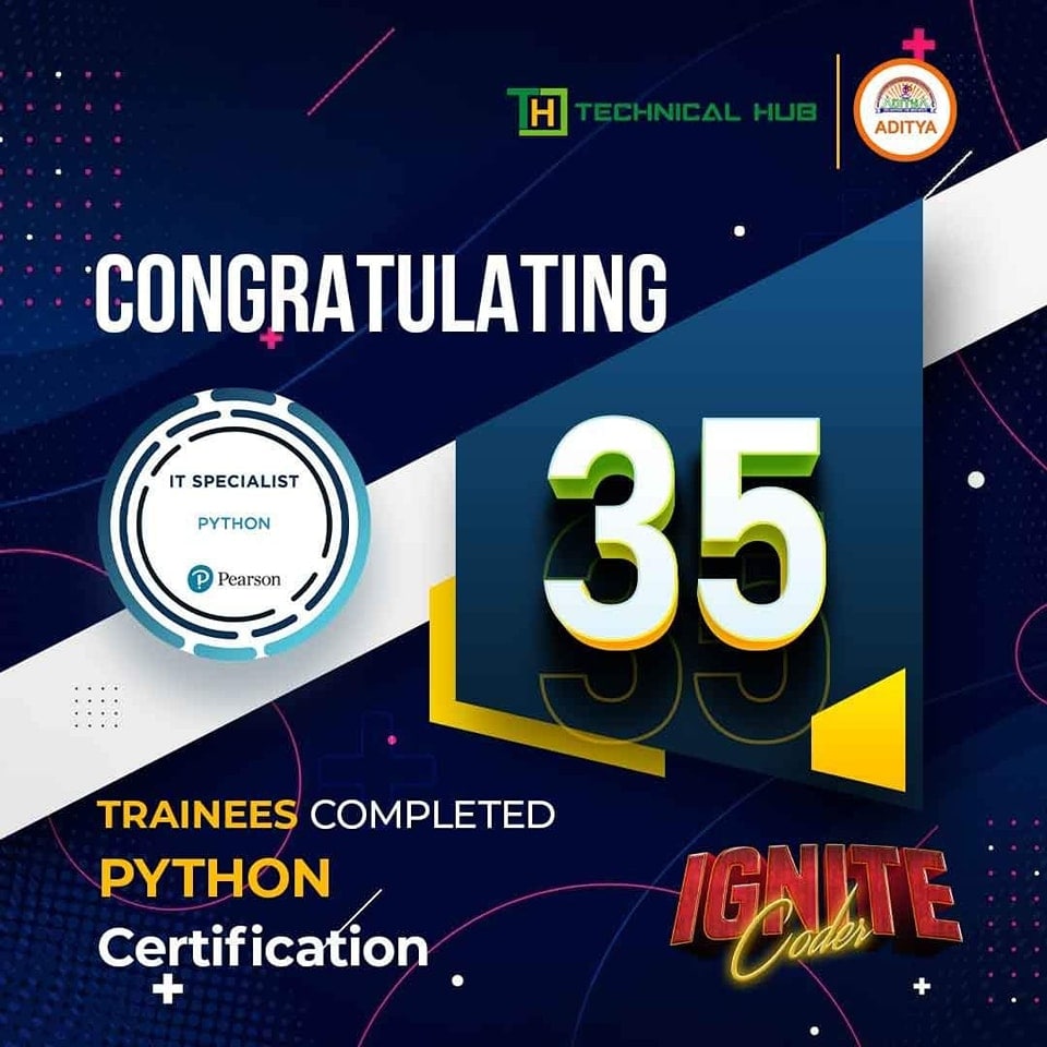 Congratulating 35 trainees for the successful completion of the IT ...
