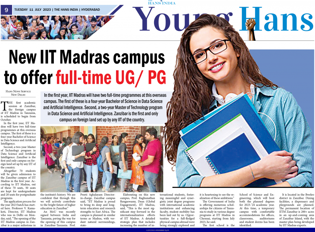 Different Masters Courses in IIT madras in 2023